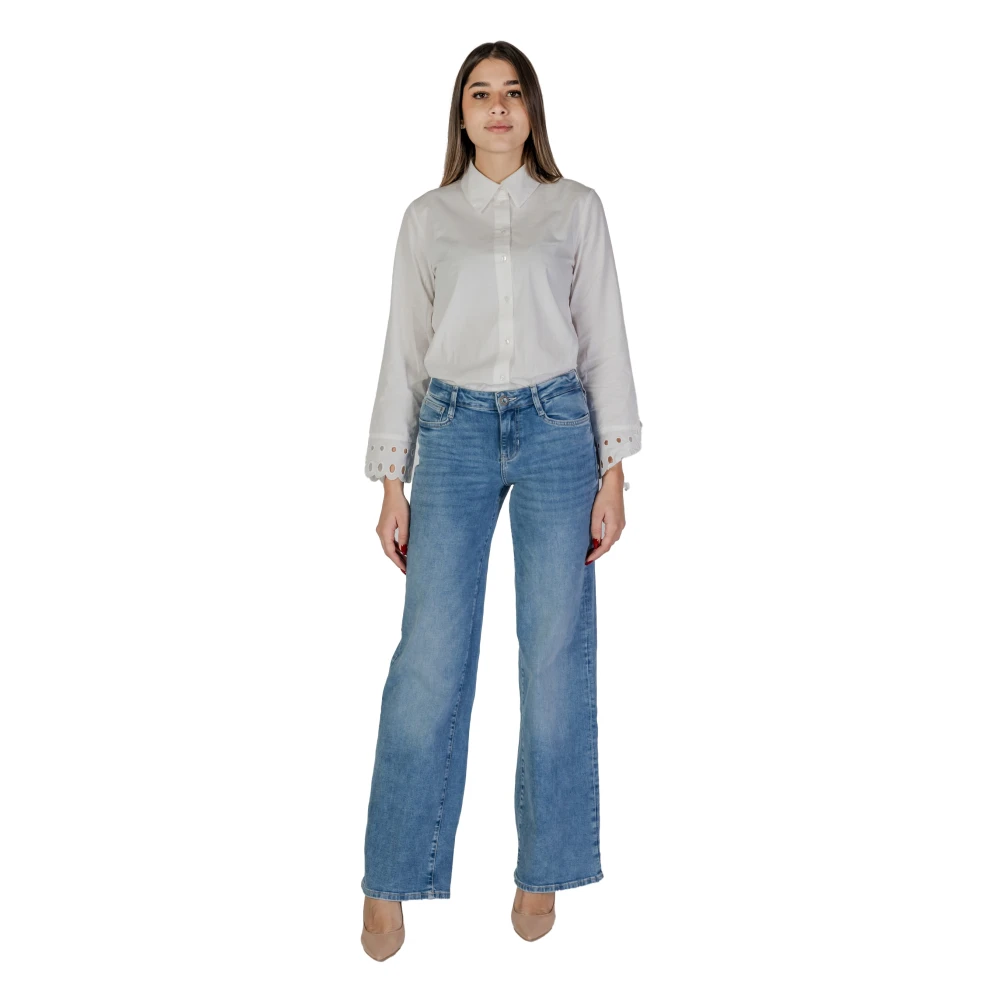 Guess Palace Broek voor Vrouwen Lente Zomer Collectie Blue Dames