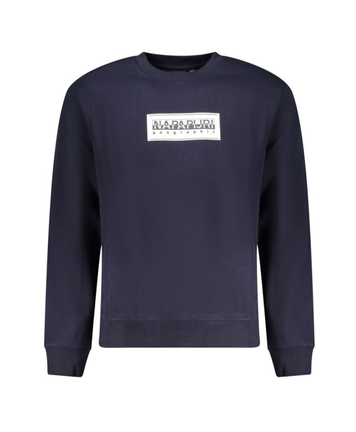 sweatshirt-en-coton-bleu-avec-impression-logo