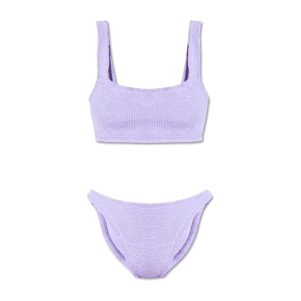 Hunza G Women's Purple Bikinis, One Size, Two-Piece Swimsuit Xandra