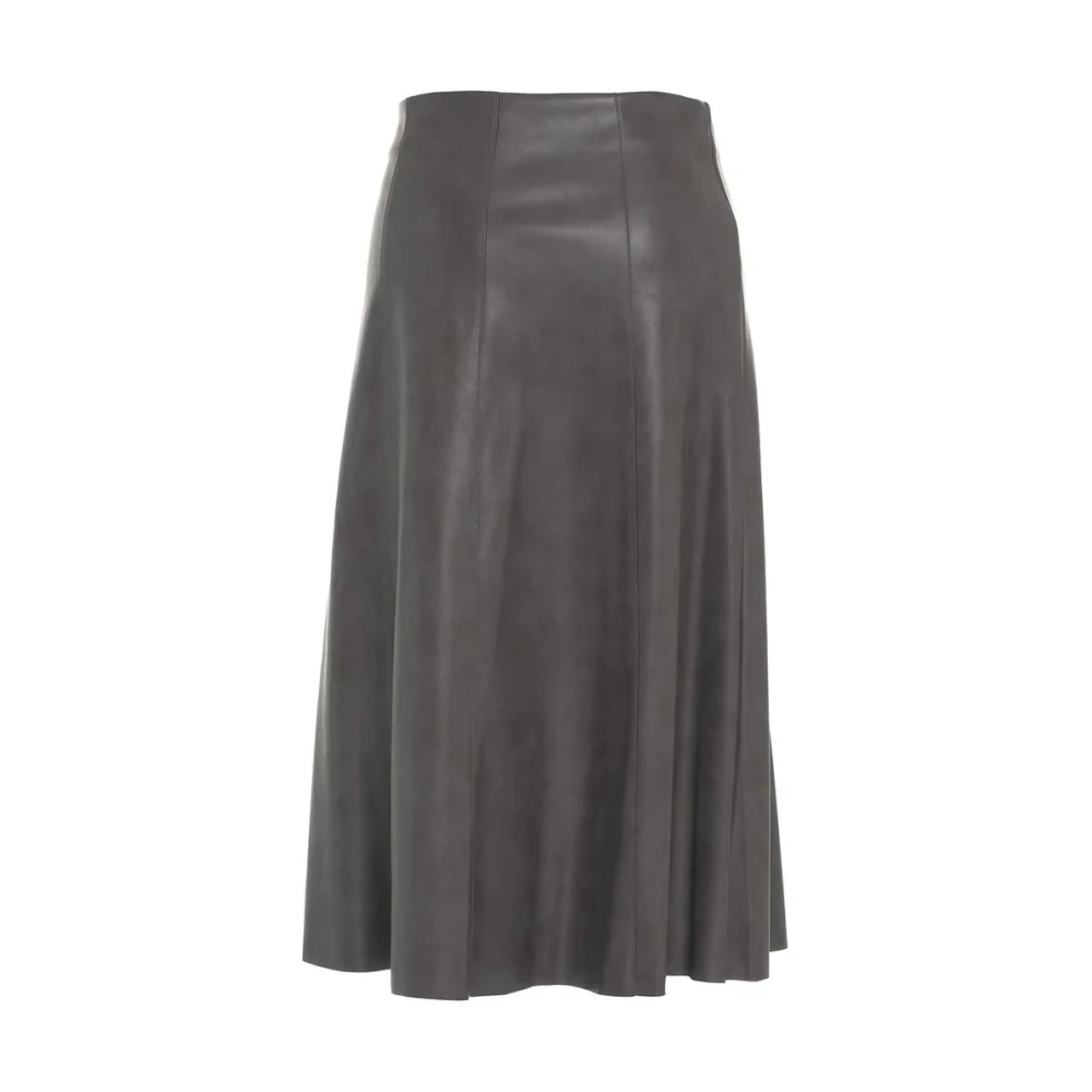 Kaos Eco Leren Rok Gray Dames
