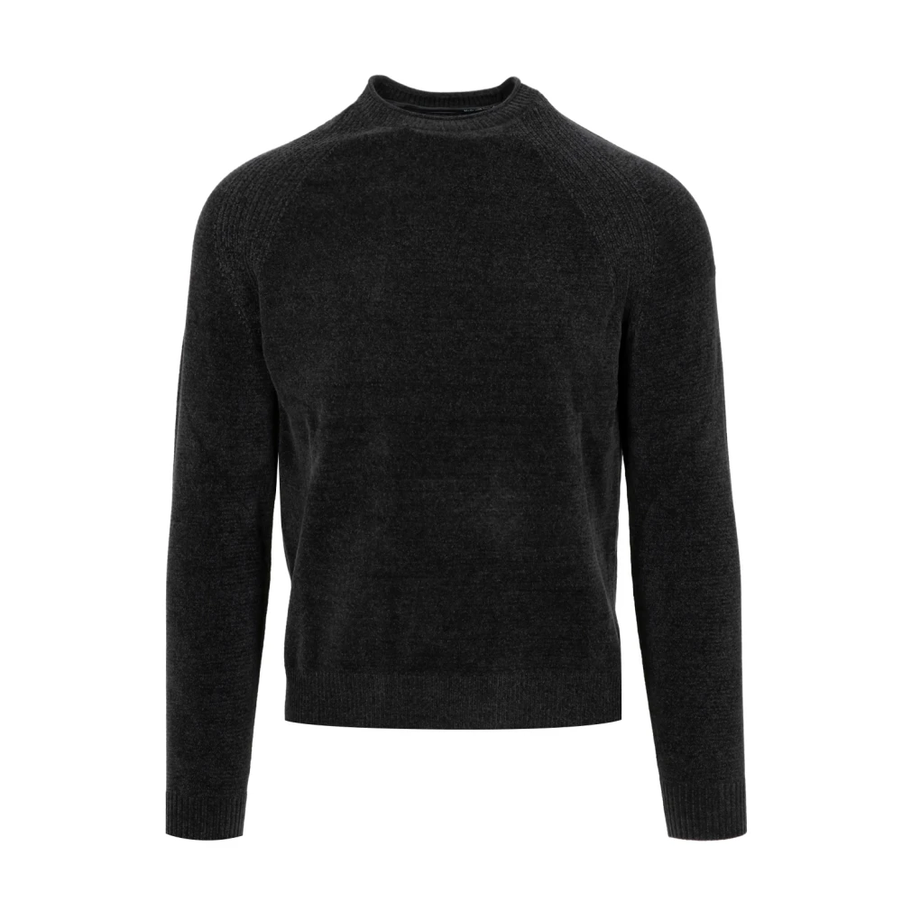 RRD Chenille Sweater met Ribgegevens Gray Heren