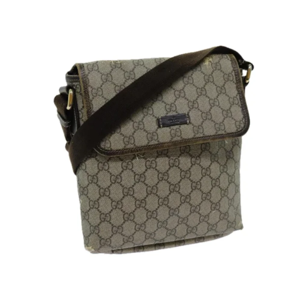 Gucci Vintage Pre-owned Canvas gucci-bags Beige Dames