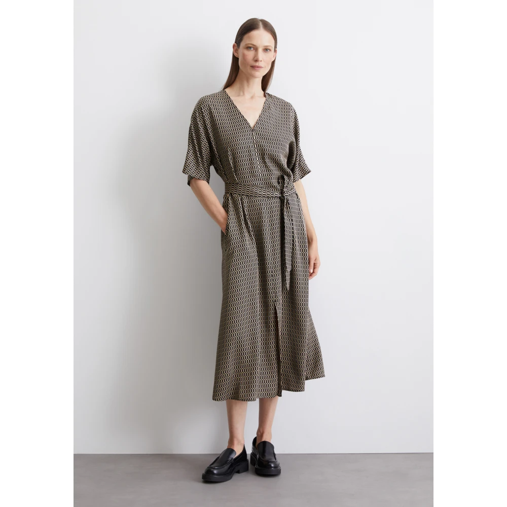 Marc O'Polo Midi jurk gevormd Brown Dames
