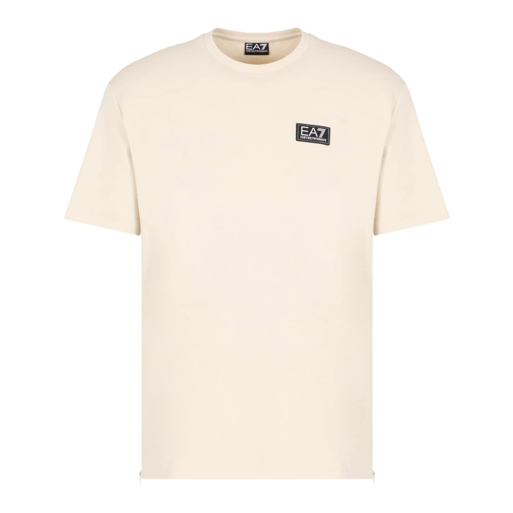 Emporio Armani Ea7 Mannelijk Beige Heren, Tops, : Katoen, 2XL