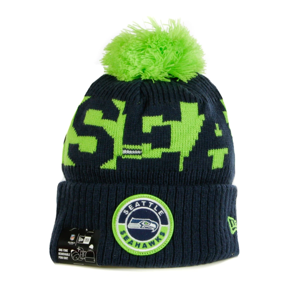 New era NFL Pom Hoed in Teamkleuren Black Heren