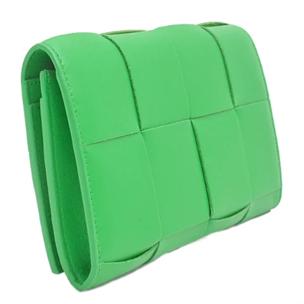 Bottega Veneta Vintage Pre-owned Leather wallets Green Heren