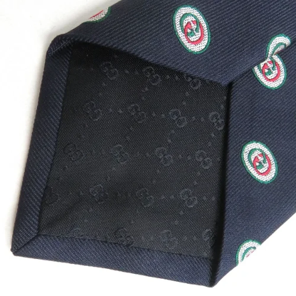 Gucci Vintage Pre-owned Canvas home-office Blue Heren