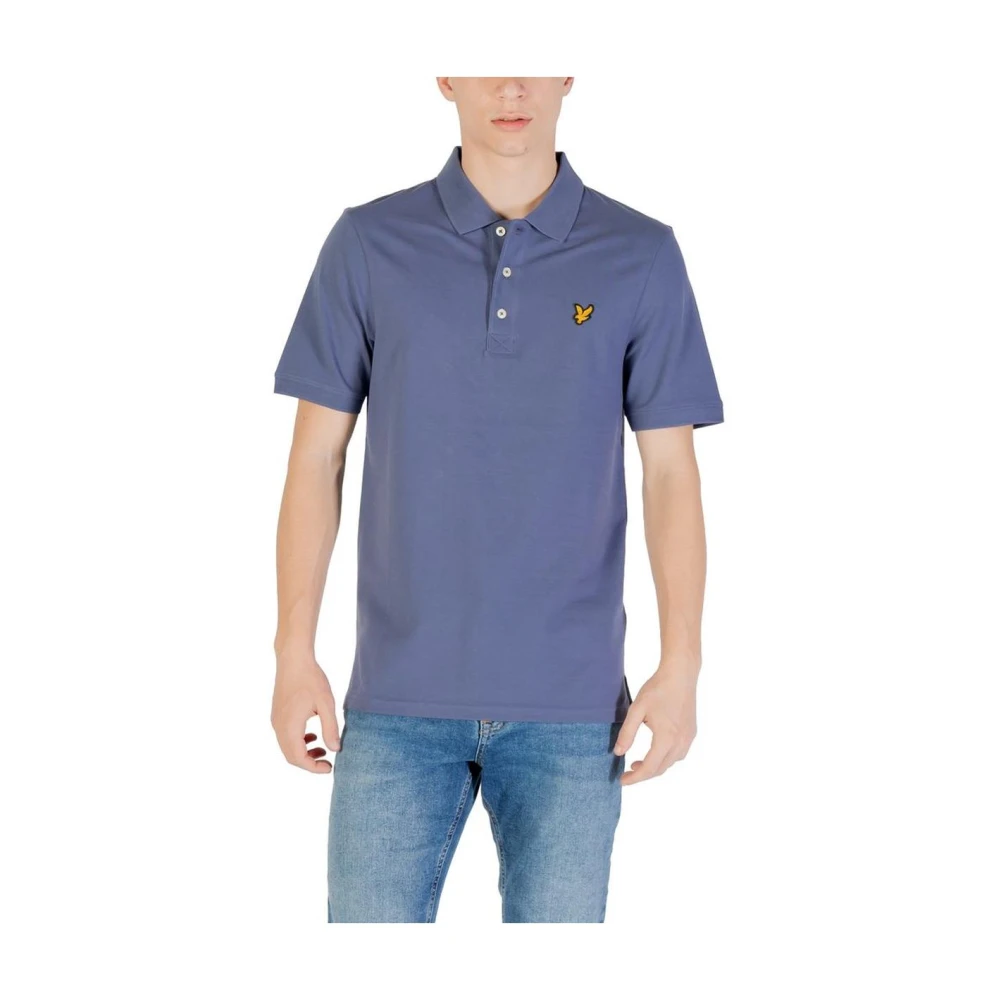 Lyle & Scott Men's Blue Cotton Polo Shirt Extra Small