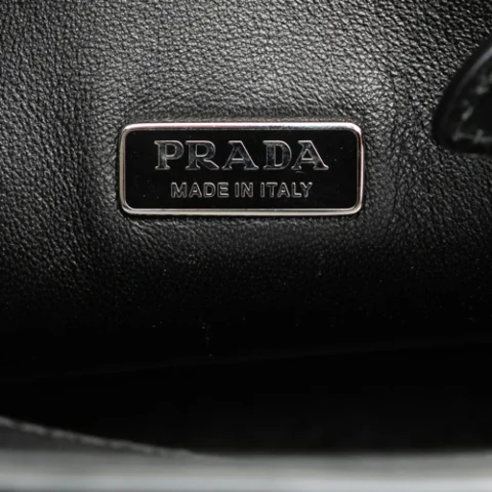 Prada Vintage Pre-owned Leather prada-bags White Dames