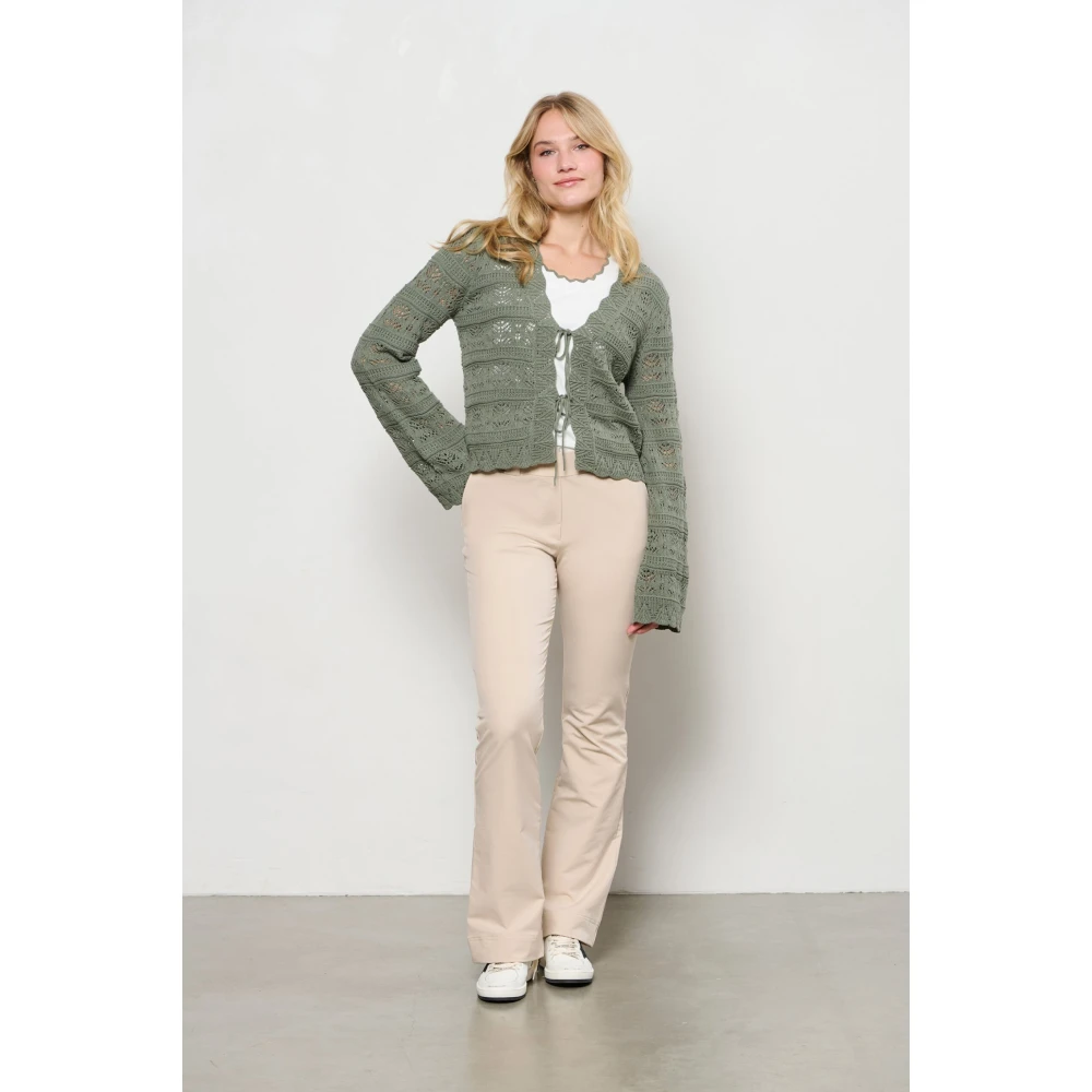&Co Woman Zachte gebreide cardigan Green Dames