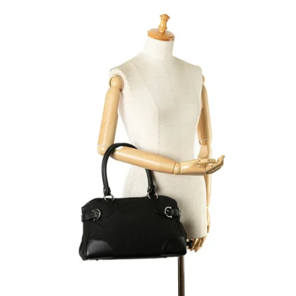 Salvatore Ferragamo Pre-owned Canvas handbags Black Dames