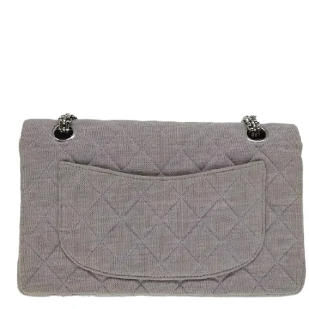Chanel Vintage Pre-owned Cotton handbags Purple Dames