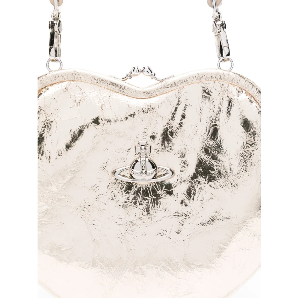 Vivienne Westwood Gouden Kiss-Lock Schoudertas Yellow Dames