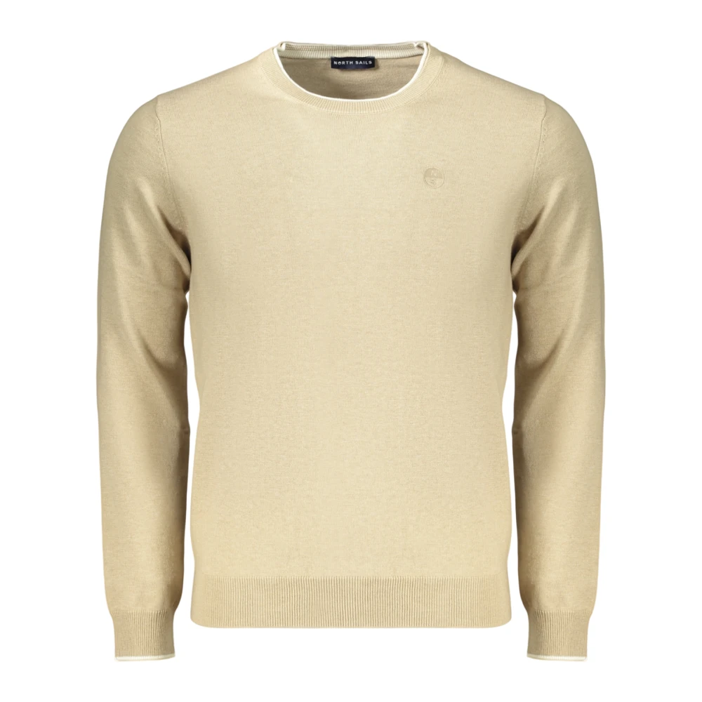North Sails Beige Round-Neck Knitwear - Male - Round-Neck Knitwear - L - Knitwear