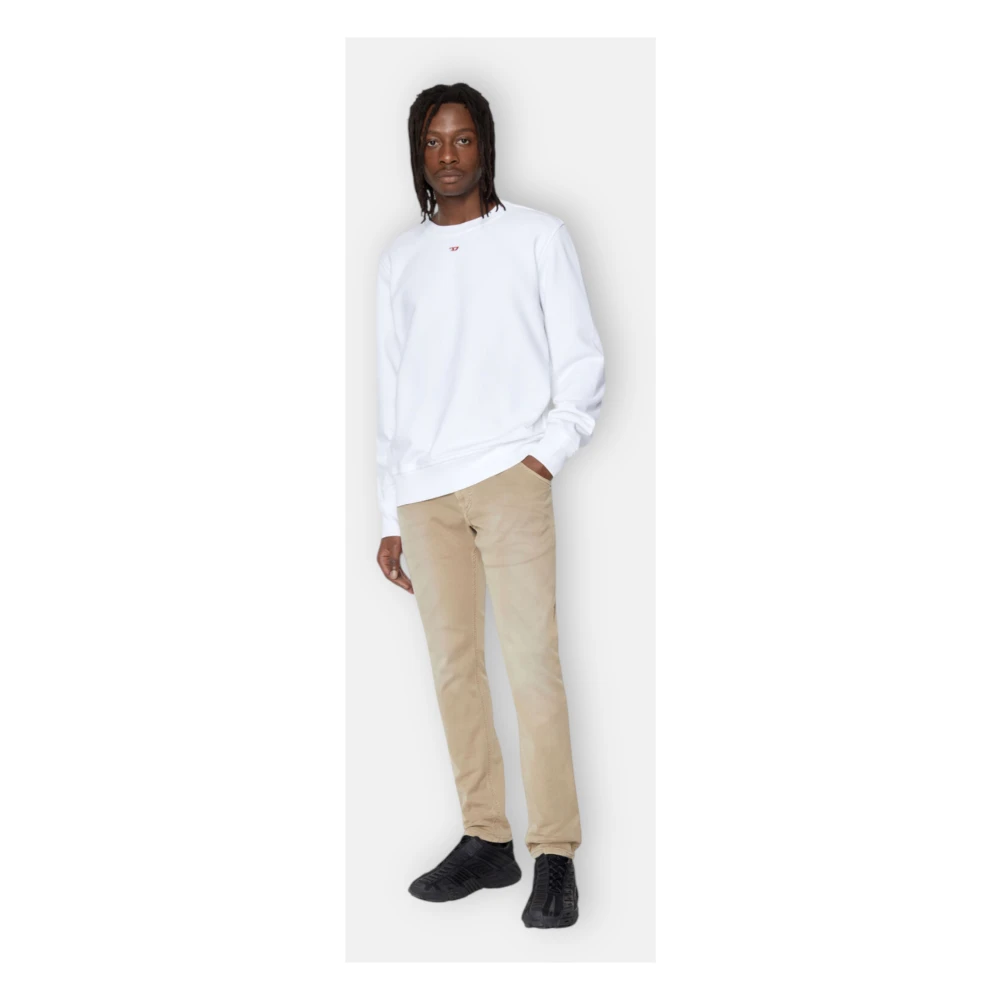 Diesel 2032 D-Krooley-B Jogg Denim Sweat Jeans Beige Heren