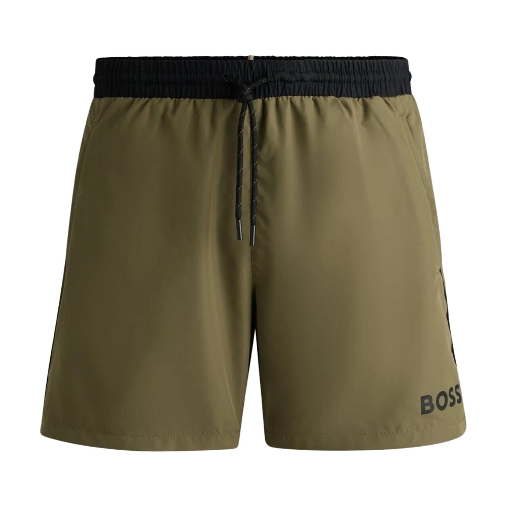 Hugo Boss Starfish Zwemkleding Groene Print Green Heren