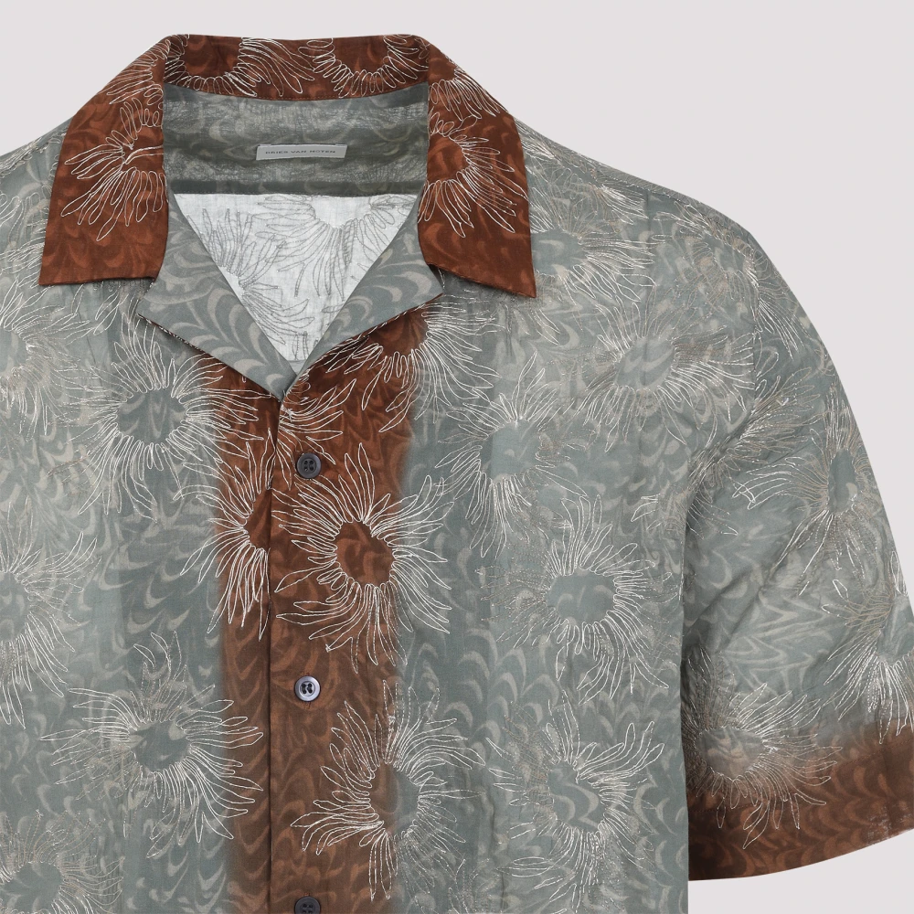 Dries Van Noten Groen Shirt voor Mannen Stijlvol Multicolor Heren