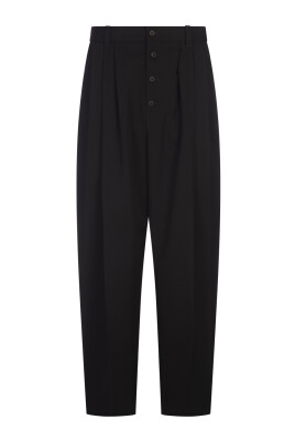 pantalon-large-noir-en-melange-de-coton