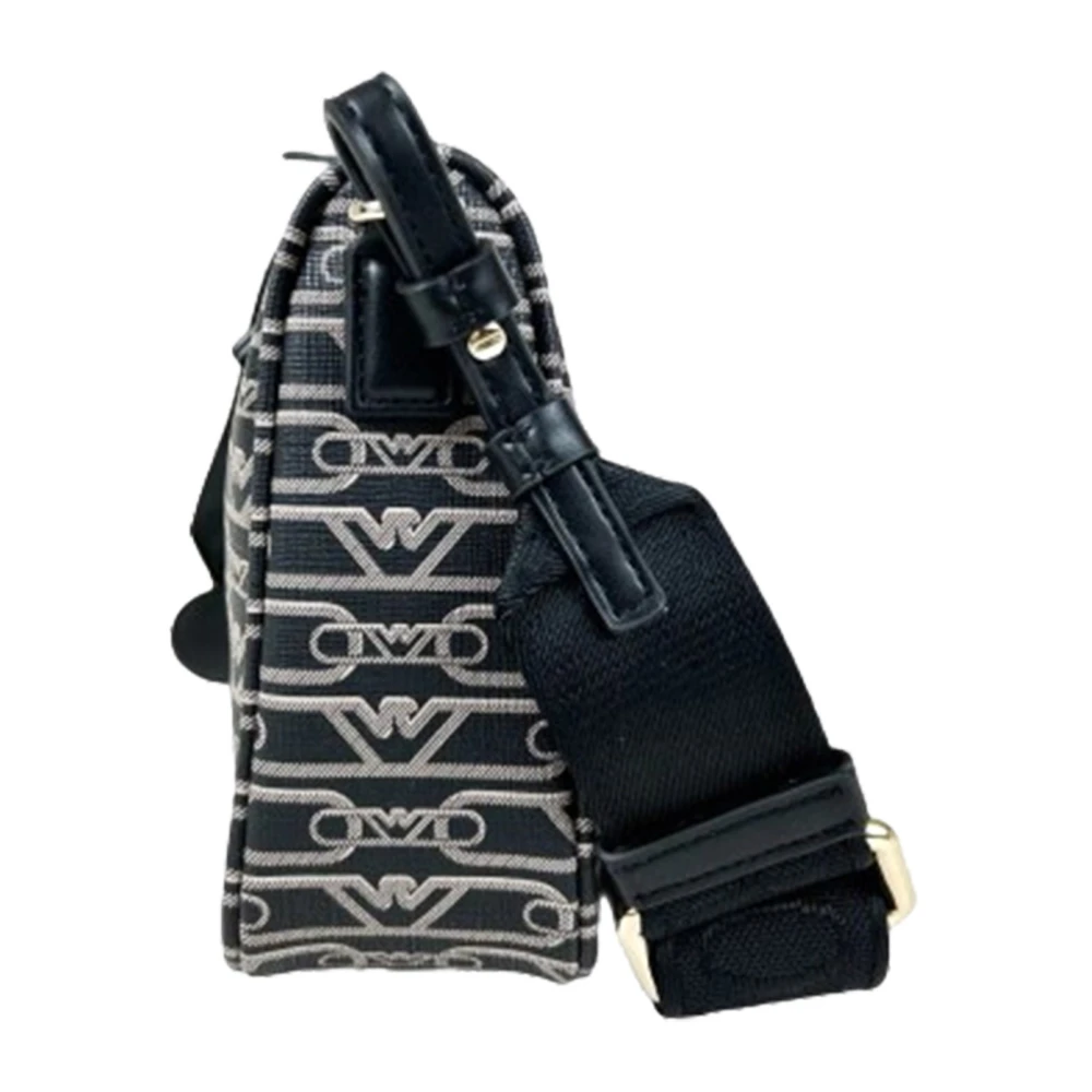 Giorgio Armani Zwarte Synthetische Dames Schoudertas Black Dames
