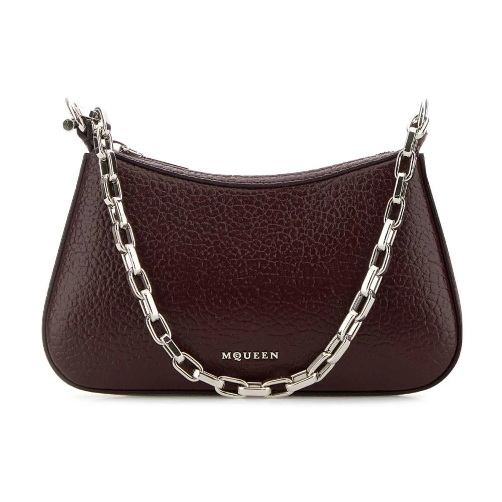 Alexander mcqueen Mini T-Bar Bordeaux Leren Handtas Red Dames