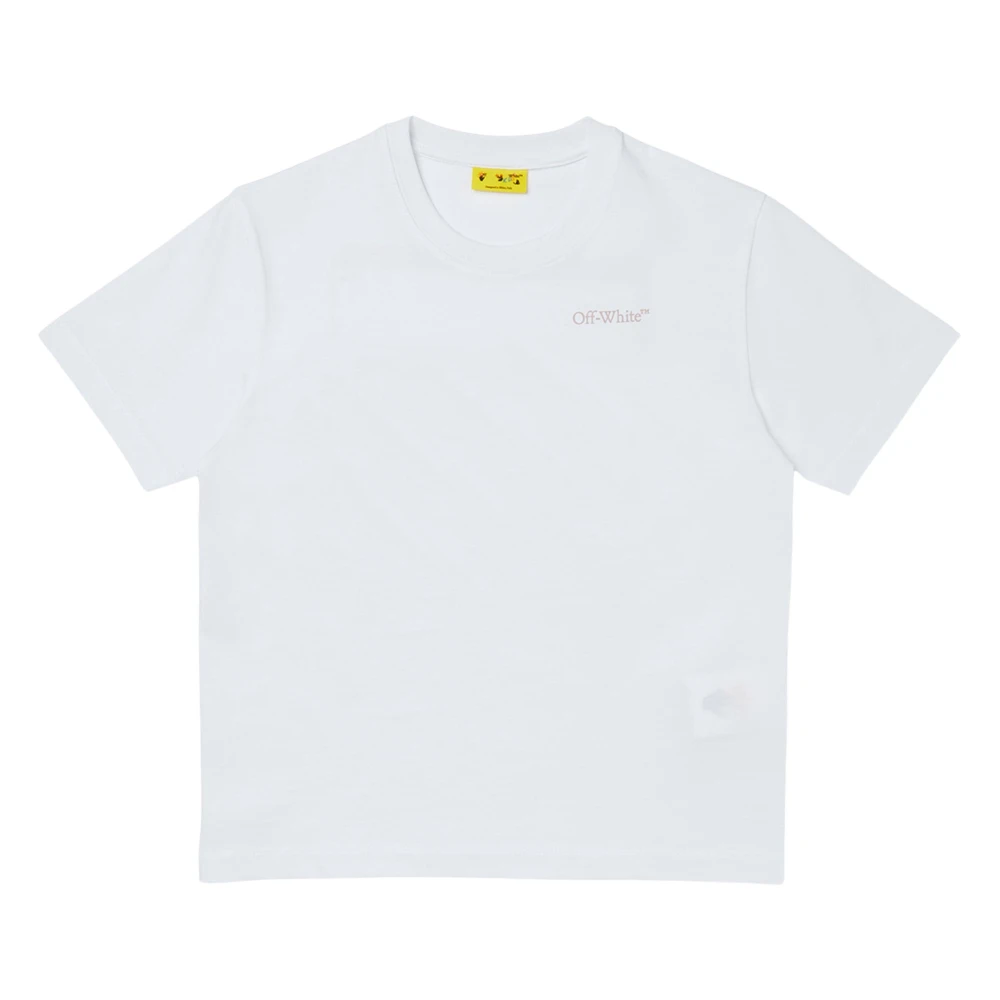 Off White Girls White Off Kids Short Sleeve T-Shirts, 12 Y, Scribble Diag T-Shirt