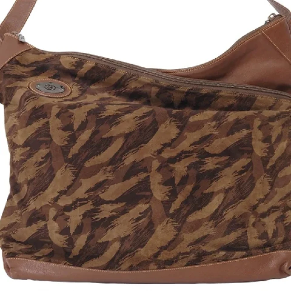 Gucci Vintage Pre-owned Suede gucci-bags Brown Dames