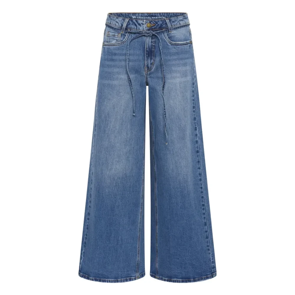 My Essential Wardrobe Women's Blue Wide Jeans, W27 L34, Wide Jeans