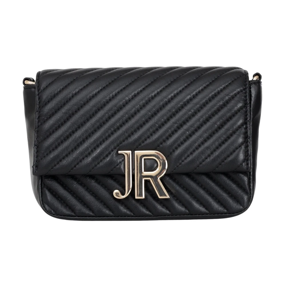 Richmond Zwarte Schoudertas Chic en Minimalistisch Black Dames