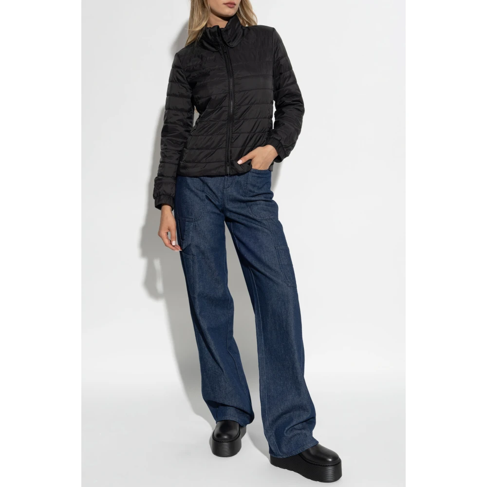 Emporio Armani Gewatteerde jas Black Dames