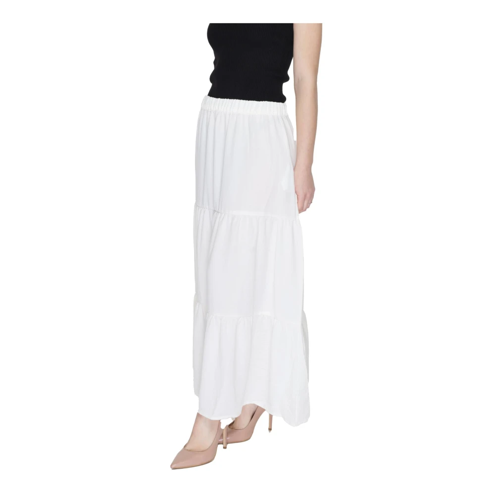 Jacqueline de Yong Midi Skirts White Dames