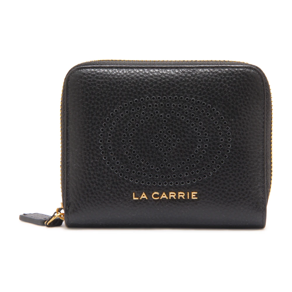La Carrie Wallets & Cardholders, Female, One Size, Drilled Logo Small Wallet Black