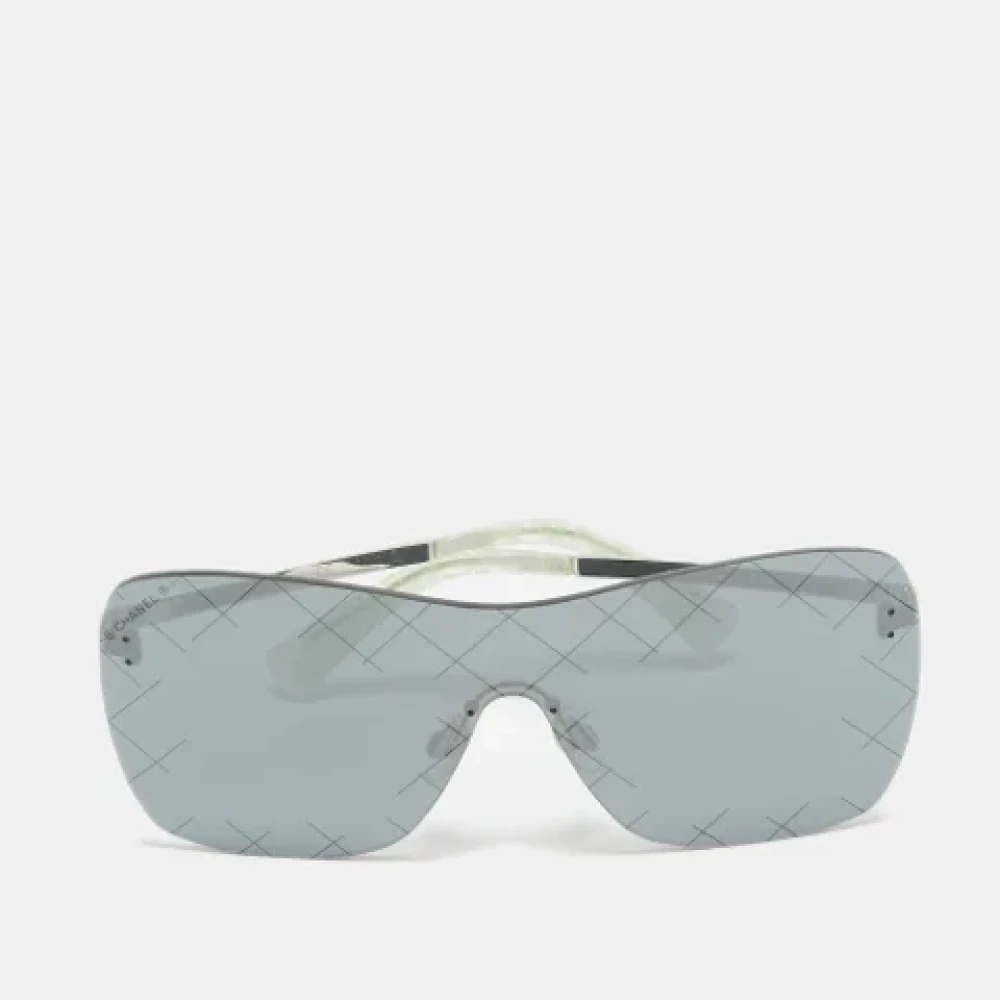 Chanel Vintage Pre-owned Acetate sunglasses Gray Dames