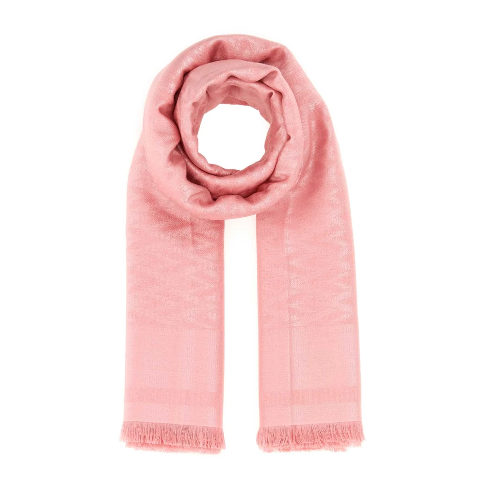 Valentino Garavani Pink Scarves, Female, One Size, Toute La V Shawl