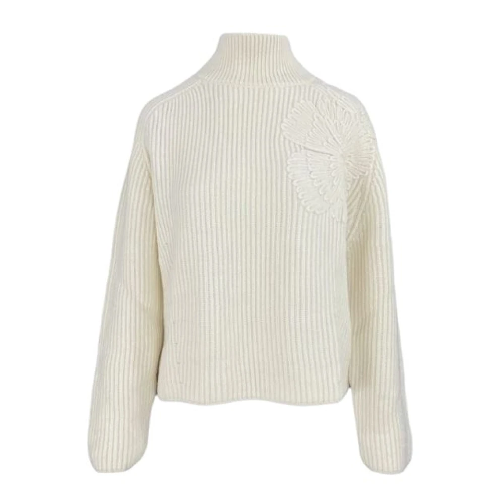 Liu Jo Femme Blanc Pulls, Taille: 38 Fr Pull En Laine