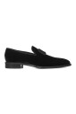 mocassin-en-velours-noir-avec-en-gros-grain