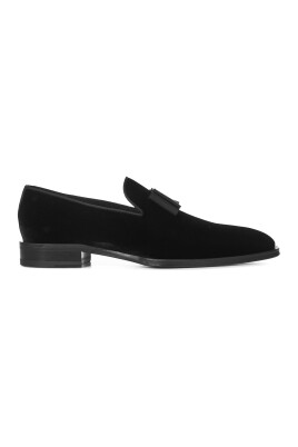 mocassin-en-velours-noir-avec-en-gros-grain