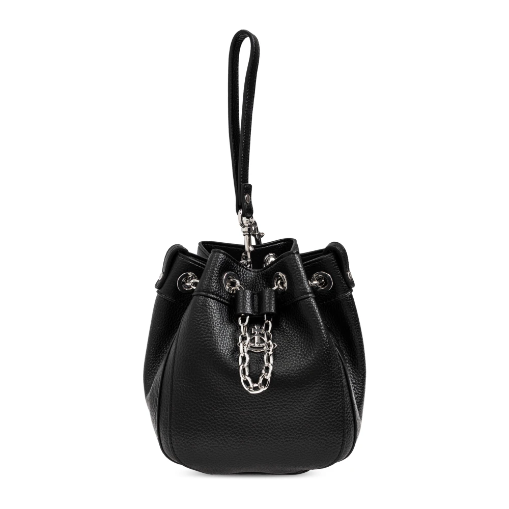 Vivienne Westwood Chrissy Small bucket tas Black Dames