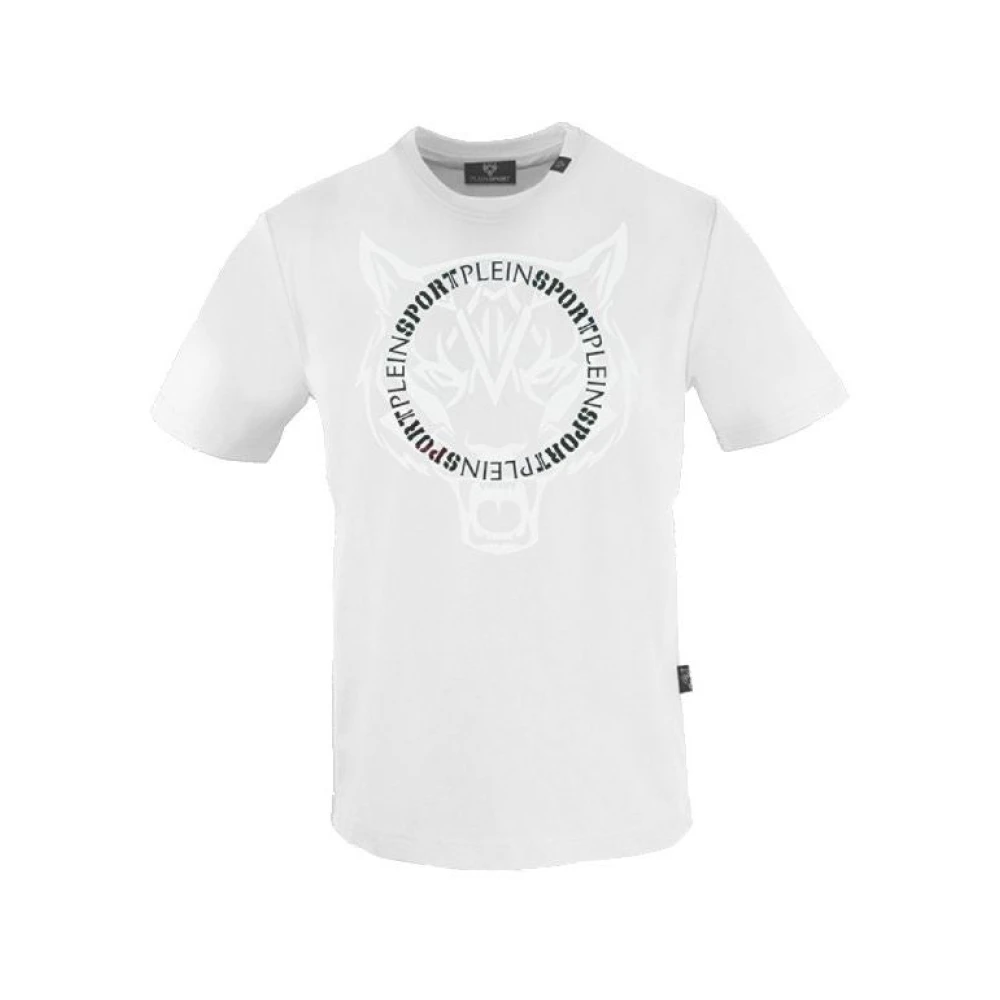 Plein Sport Premium Bomull Tee med Attitude White, Herr