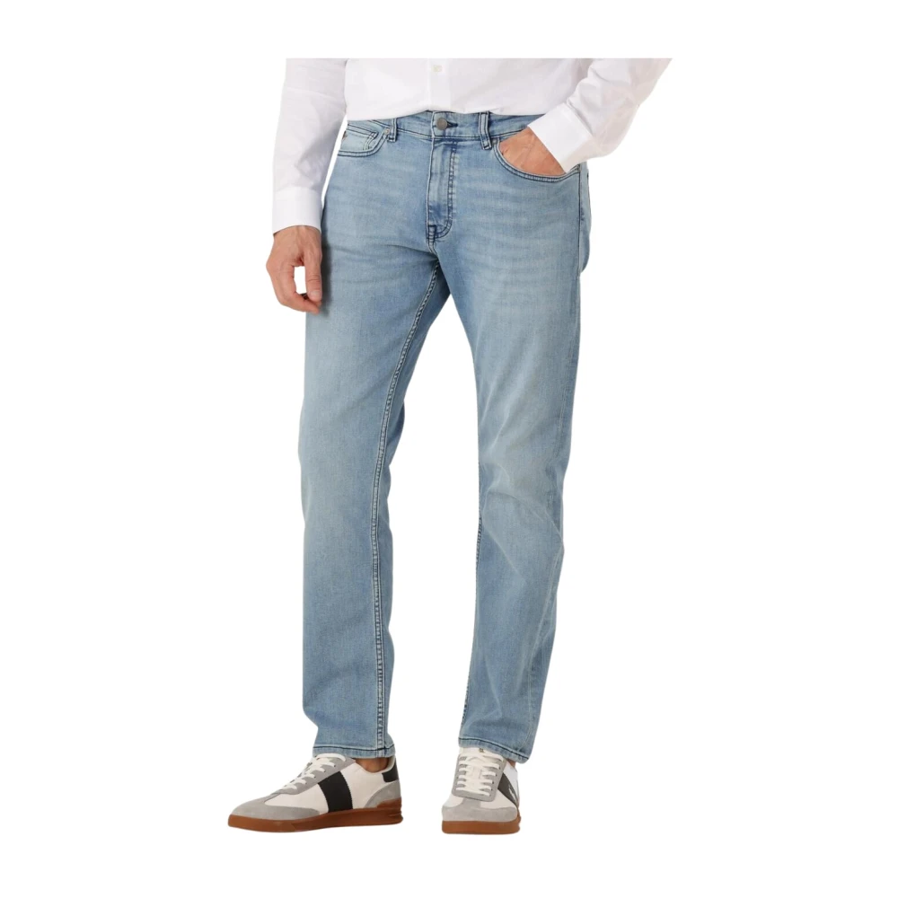 Boss Orange Slim Fit Blauwe Jeans Delaware Bo Blue Heren