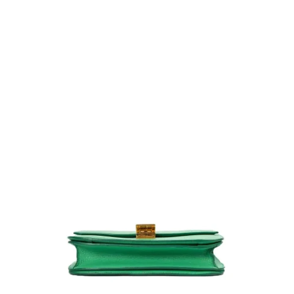 Celine Vintage Pre-owned Leather celine-bags Green Dames