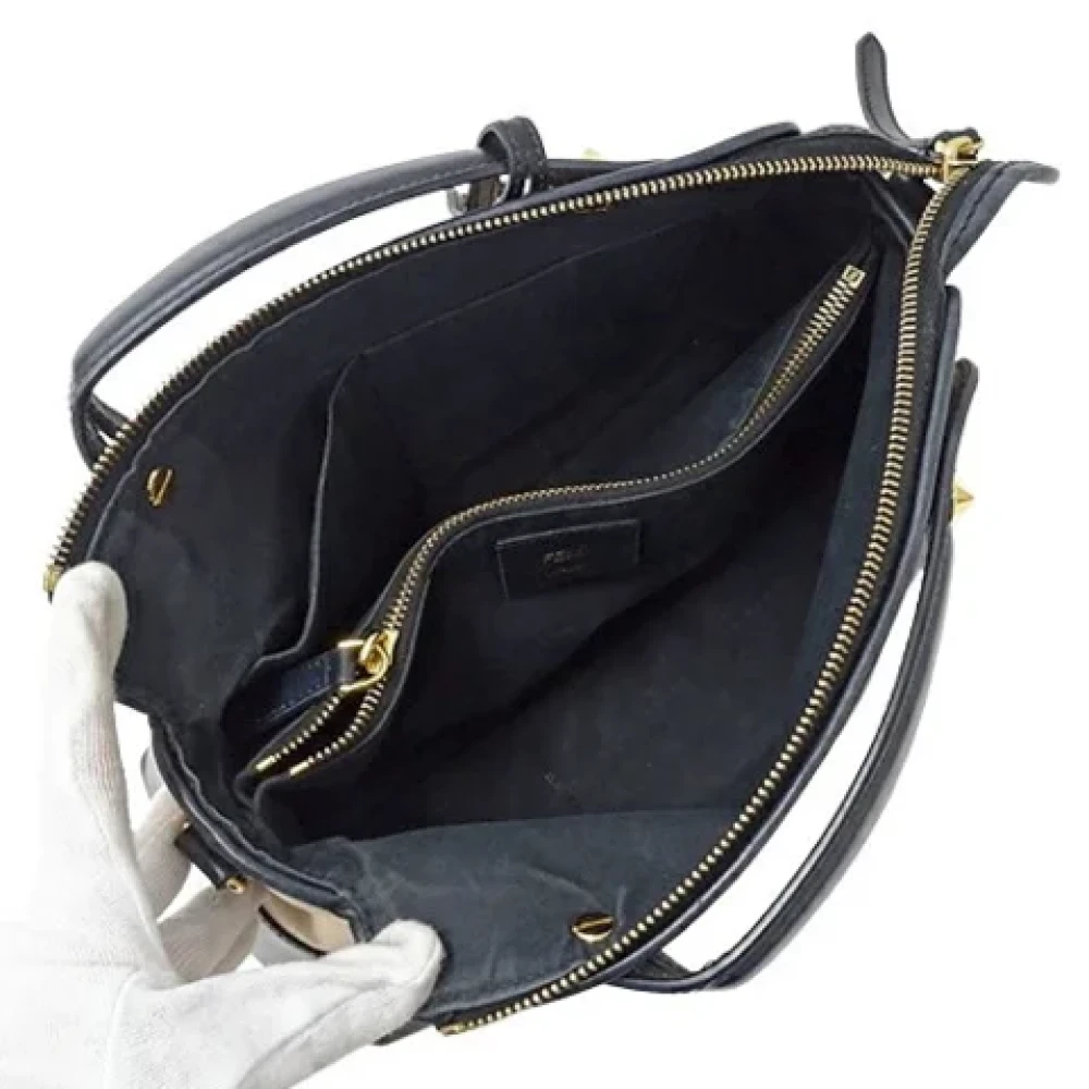 Fendi Vintage Pre-owned Canvas handbags Beige Dames