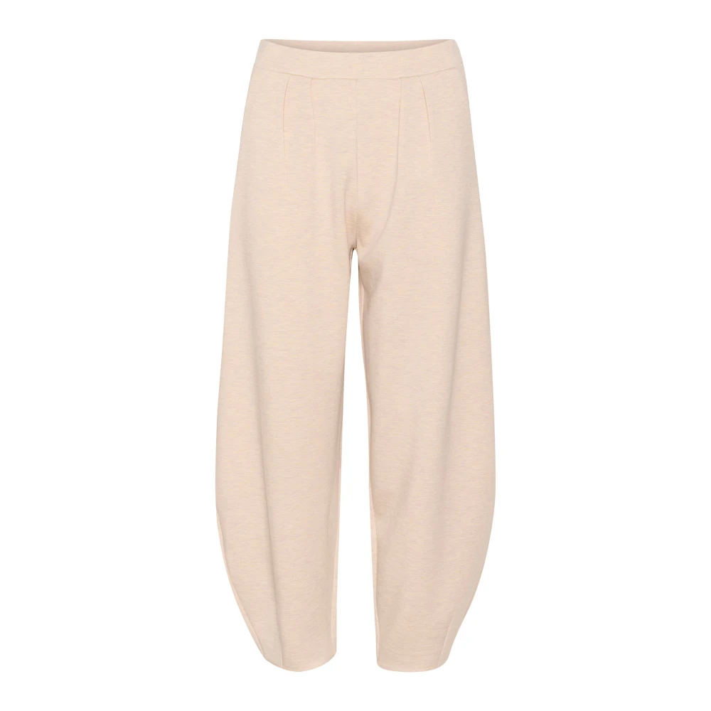 InWear Wijde Vanille Melange Broek Beige Dames