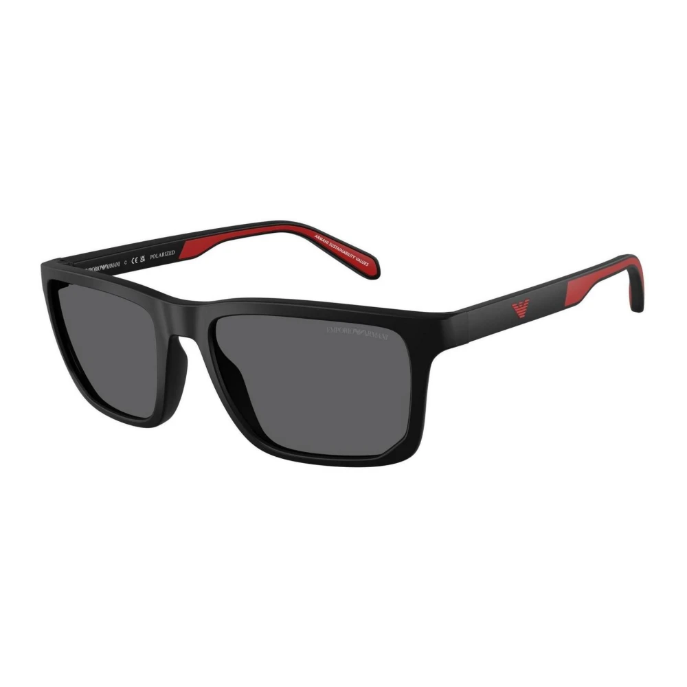 Emporio Armani Lunettes De Soleil Modernes Avec Protection Uv Homme Accessoires Noir 57 Mm