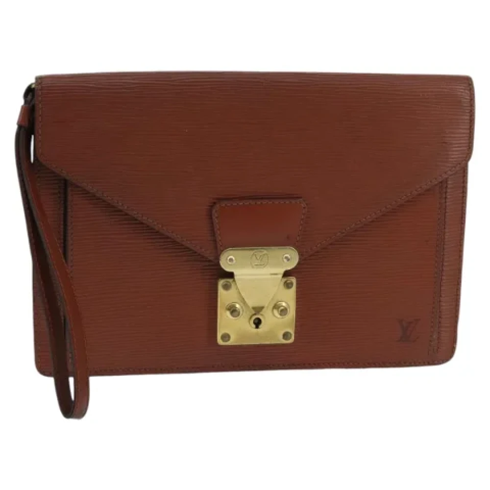 Louis Vuitton Vintage Pre-owned Leather handbags Brown Dames