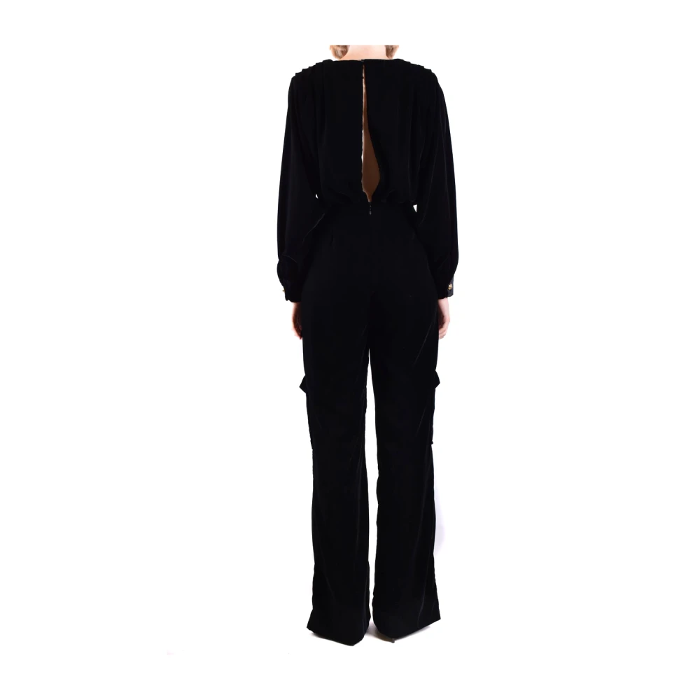 Elisabetta Franchi Zwarte Jurk voor Dames Aw23 Black Dames