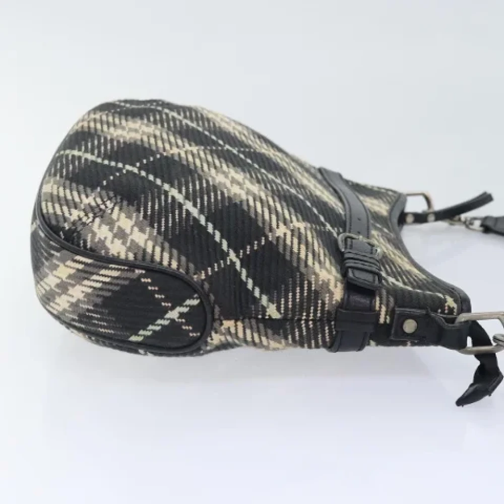 Burberry Vintage Pre-owned Canvas shoulder-bags Black Dames