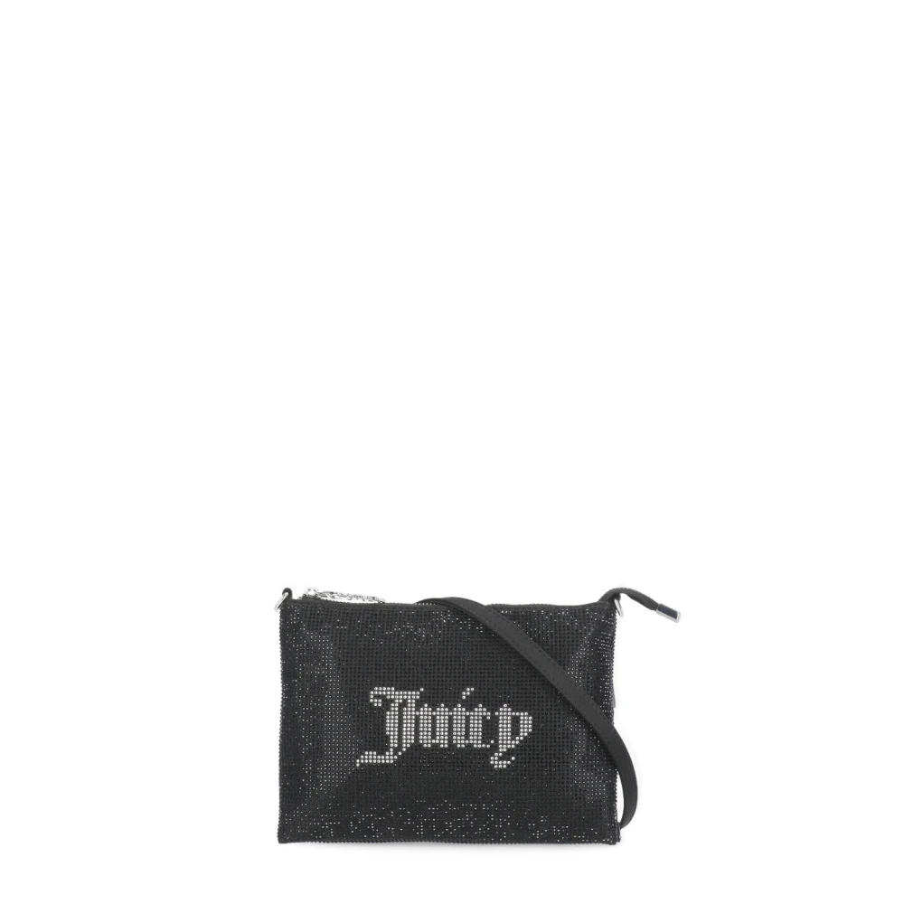 Juicy Couture Women's Black Pochette With Strass Logo