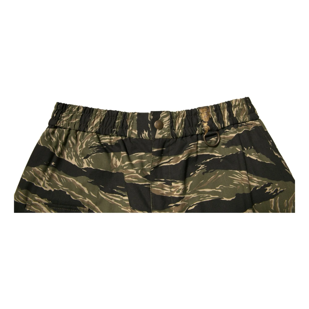 Dolce & Gabbana Zwart Goud Patroon Bermuda Shorts Multicolor Heren
