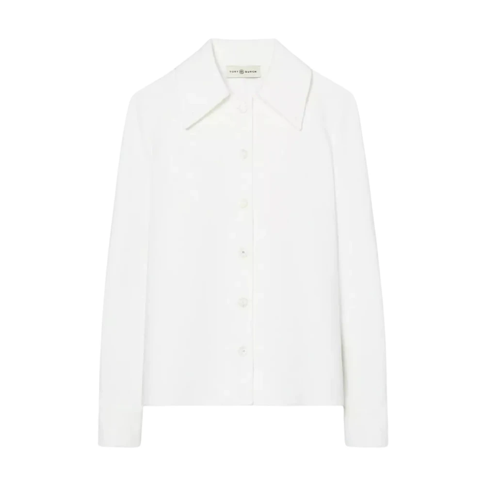 Tory Burch Women's White Long Sleeve Shirt - Shirts - 2XS - Blouses & Shirts