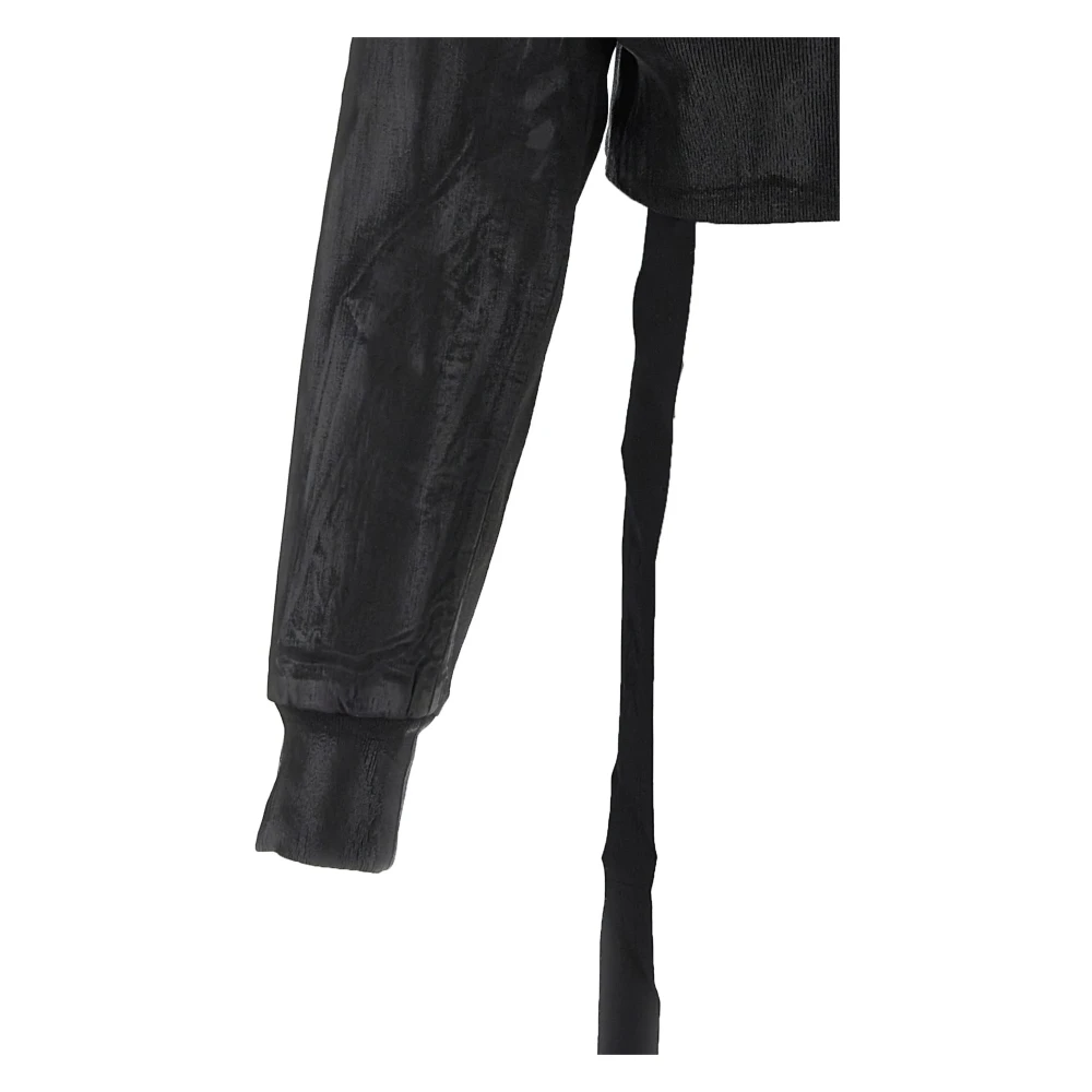 Rick Owens Zwarte Flight Bomber Jacket in Zwart Black Dames